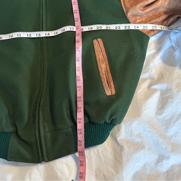 Hard Rock Cafe Vtg Mexico Save The Planet Suede Wool Varsity BomberJacket Men M - Picture 10 of 10